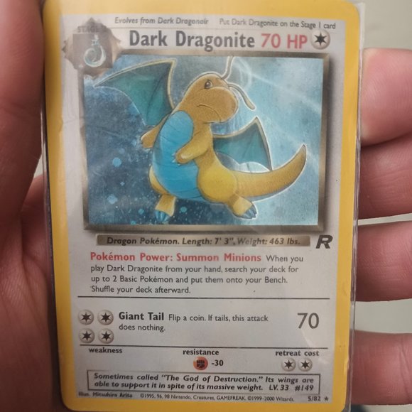 Pokemon First Edition Dark Dragonite 5/82 Holo